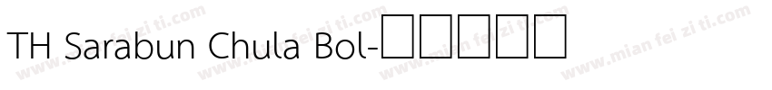 TH Sarabun Chula Bol字体转换
